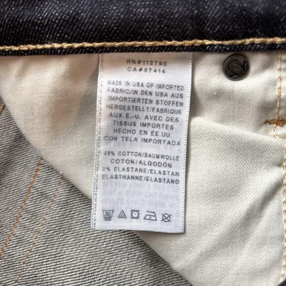 True Religion Geno Flap Relaxed Slim Fit Jeans Denim 34x34 Stretch Dark Wash - Picture 11 of 13